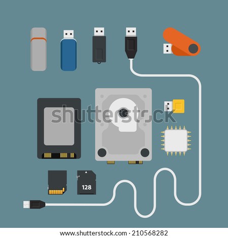 Different memory storage devices