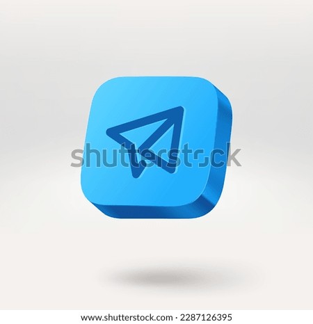 Web communication icon. Mobile application icon. 3d vector icon isolated on white background