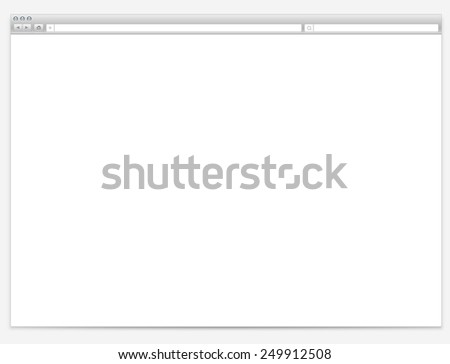 Opened browser window template. Past your content into it