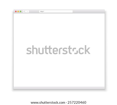 Opened browser window template. Past your content into it