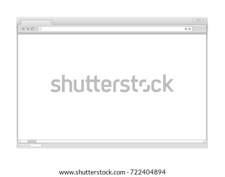 Web browser vector mockup. Ready for a content