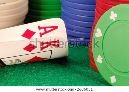 Ace-King of diamonds poker hand