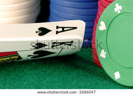Ace-King of spades poker hand