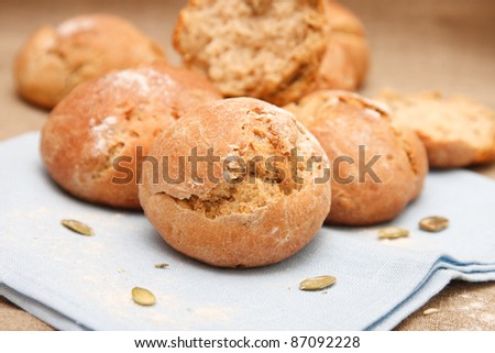 Rye bread with pumpkin seeds