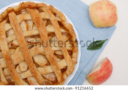 Delicious fresh baked apple pie