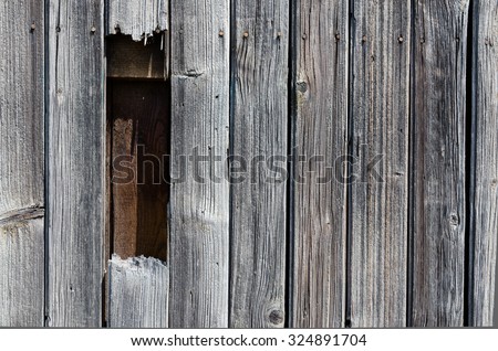 Similar – Image, Stock Photo Wooden wall with hole | Trash 2020