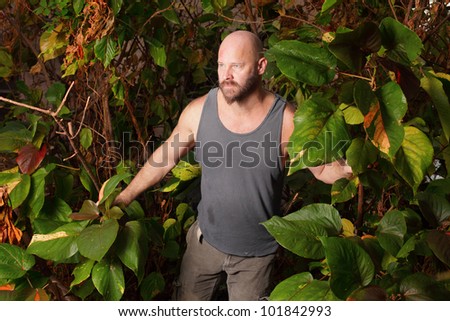 Man lost in the woods