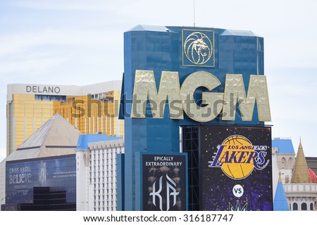 LAS VEGAS - AUGUST 6: Image of the MGM Grand located at 3799 S Las Vegas Blvd is a 4 star hotel with over 3800 guest rooms August 6, 2015 in Las Nevas NV