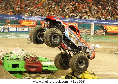 Monster Truck Ramp Jumper Stock Photo 9125659 : Shutterstock