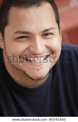 Handsome Latino Man Smiling Stock Photo 80545660 : Shutterstock