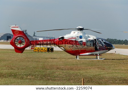Emergency medical evacuation helicopter