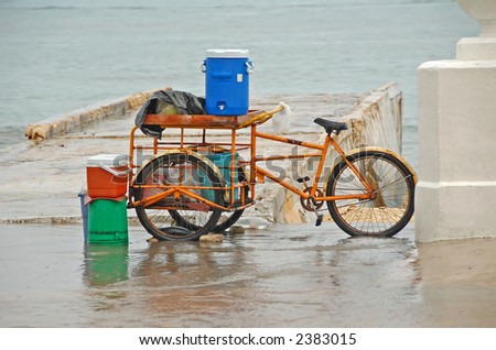 Street vendor\'s tricycle - poverty in Third world