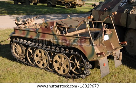 Nazi German Era Motorcycle And Tank Combination Stock Photo 16029679 ...