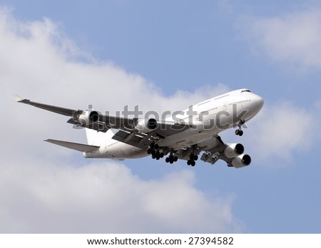 Heavy widebody passenger jet for long distance travel