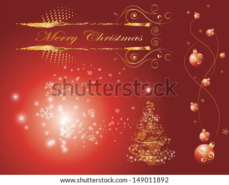 Christmas Background Stock Vector Illustration 149011892 : Shutterstock