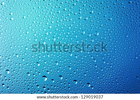 Blue Abstract Water Drops Background