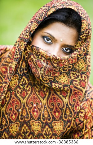 Beautiful Indian woman in a Sari