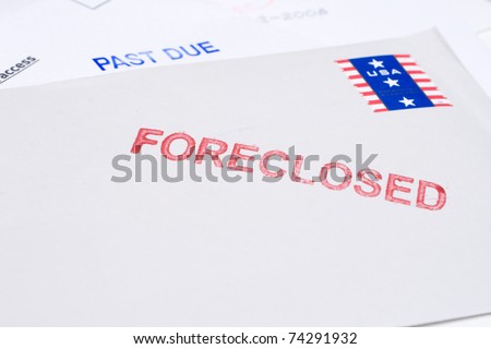 Small group of envelopes marked \