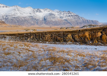 Iceland Landscape : Winter Iceland Lanscape