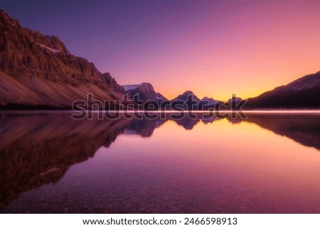 Similar – Image, Stock Photo Morning Sunset reflected on the water