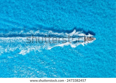 Similar – Image, Stock Photo from a boat  in  beautiful panorama coastline sea and rock