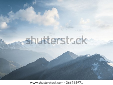 Similar – Image, Stock Photo summiteers Weather Clouds