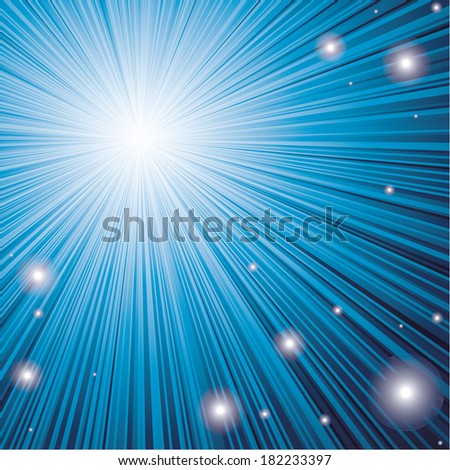 abstract background of dark blue color burst from the upper left corner with flare.