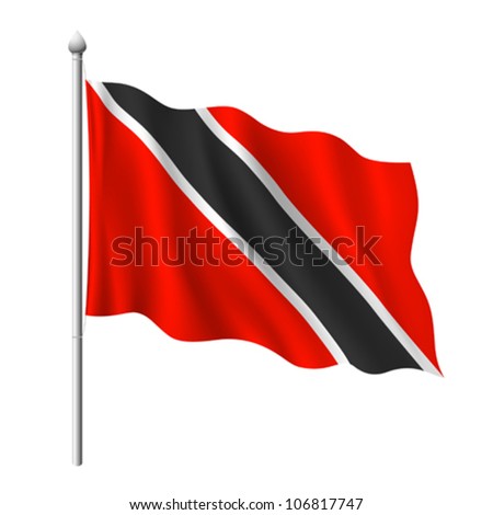 Flag of Tobago, vector illustration