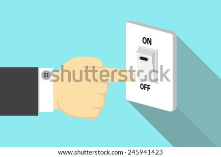 Finger pressing off switch 