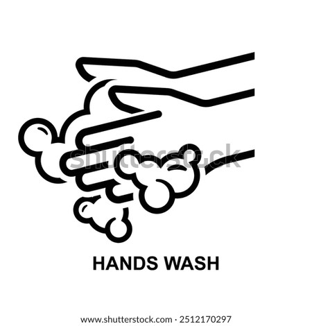 Hands wash icon. Hands washing icon. Hygiene and cleaning hands isolated on background vector illustration. 