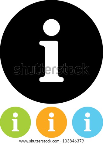 Information sign - Vector icon isolated