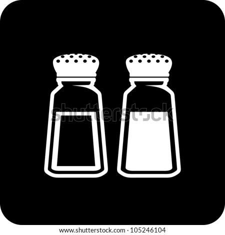 Salt and pepper - Vector icon isolated