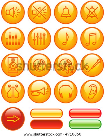 Vector Icon Set - Sound Pt.1  You'll find more icons in my portfolio