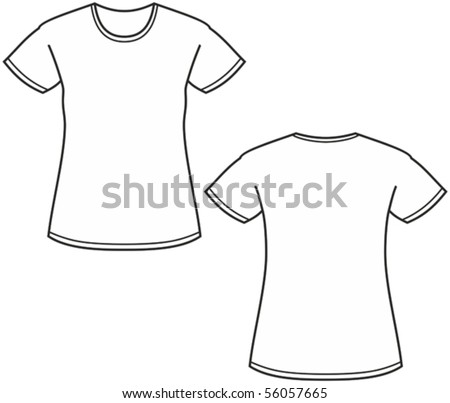 Women'S T-Shirt Illustration - 56057665 : Shutterstock