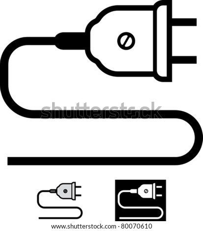 Electric Plug Vector Icon - 80070610 : Shutterstock