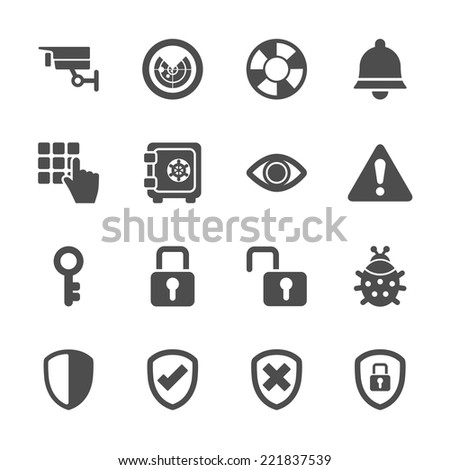 security icon set 2, vector eps10.