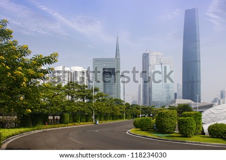 Guangzhou parks and building