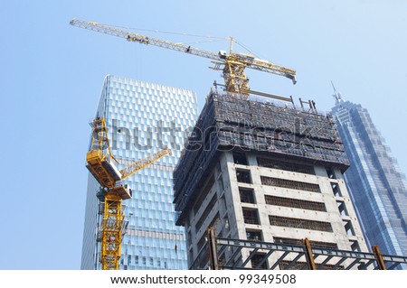 High-rise construction in Shanghai