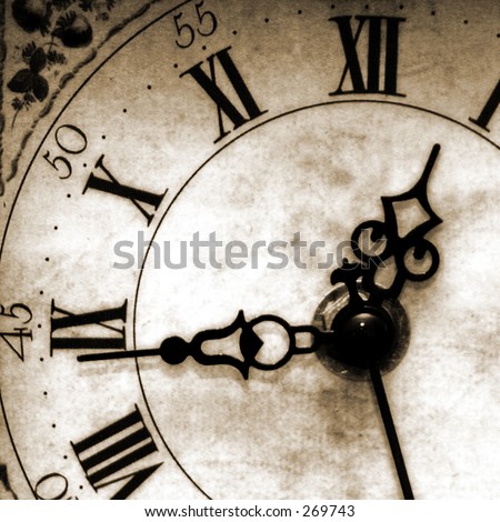 Antique Looking Clock Face Stock Photo 269743 : Shutterstock