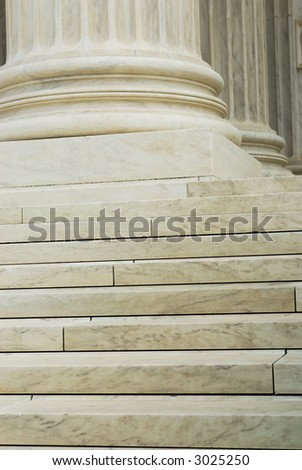 Columns and steps background texture U.S. Supreme Court building