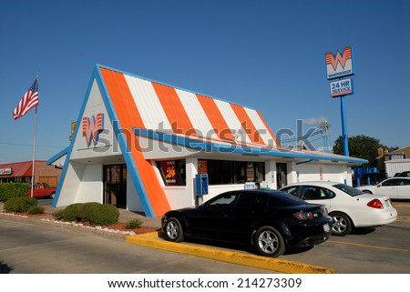 CORPUS CHRISTI, USA - OCT 20: Whataburger fast food restaurant in Corpus Christi. October 20, 2008 in Corpus Christi, Texas, USA