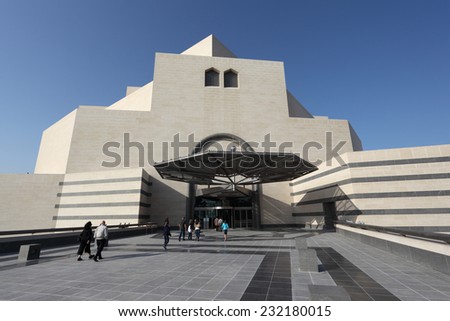 DOHA, QATAR - JAN 6: The Museum of Islamic Art in Doha. January 6, 2012 in Doha, Qatar, Middle East