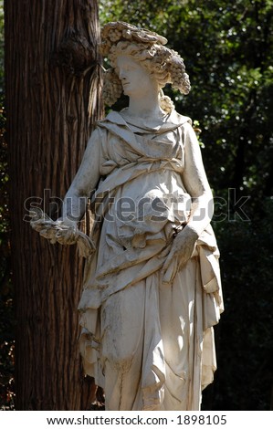 Roman Statue in Florence, Italy
