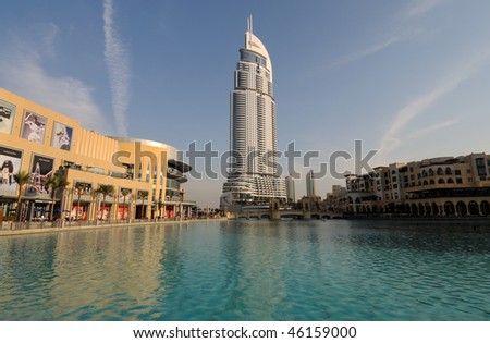 DUBAI, UAE - JAN 24: The Address Hotel January 24, 2010 Dubai, United Arab Emirates