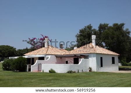 White residential house in Algarve, Portugal