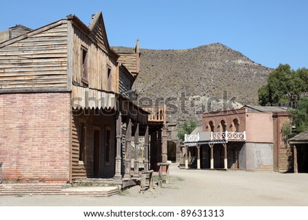 Old abandoned american western town