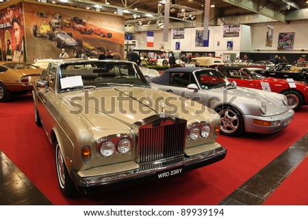 ESSEN, GERMANY - NOV 29:  Classic Cars like Rolls-Royce for Sale at the Essen Motor Show in Essen, Germany, on November 29, 2011
