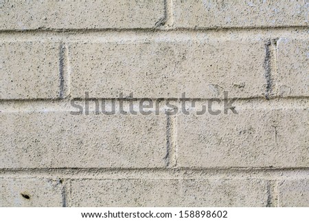 Cream Painted Brick Wall