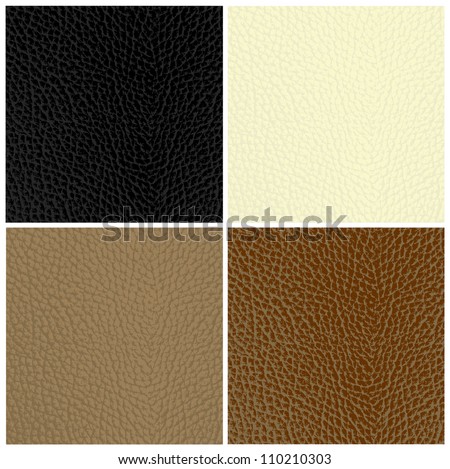 Set of leather textures