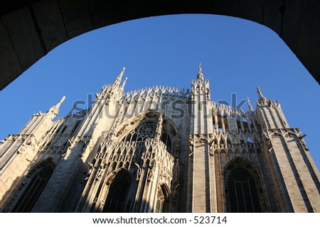 Particular View of Milan Cathedral (Dome in Milan)
